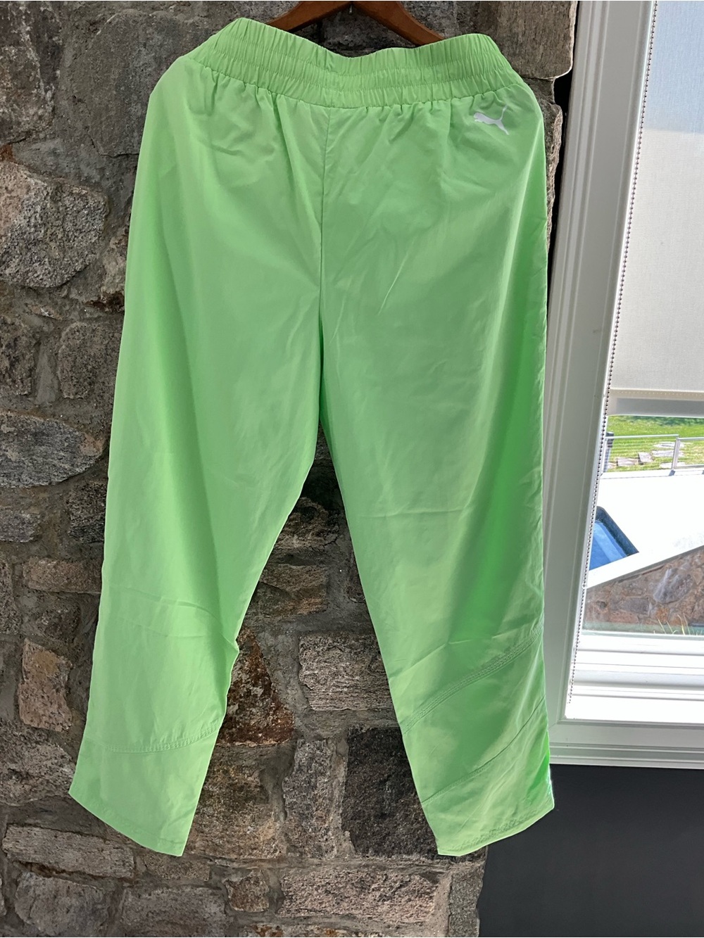 Puma BMW Motorsport Neon Lime Green Track Pants - Picture 4 of 4